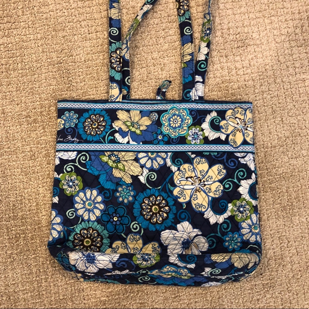 Vera Bradley Tote in Mod Floral Blue - Picture 3 of 16
